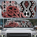 New Zealand Auto Sun Shade Aotearoa Kowhaiwhai Mix Taniko Art - Aussie Hoodie