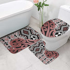 New Zealand Bathroom Set Aotearoa Kowhaiwhai Mix Taniko Art - Aussie Hoodie
