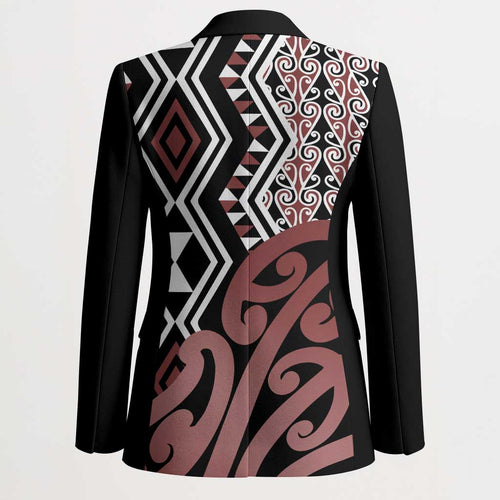 New Zealand Blazer Aotearoa Kowhaiwhai Mix Taniko Art - Aussie Hoodie