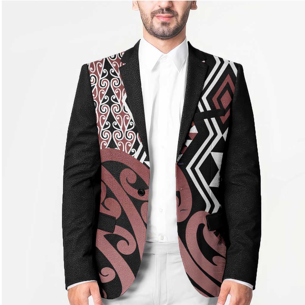 New Zealand Blazer Aotearoa Kowhaiwhai Mix Taniko Art - Aussie Hoodie