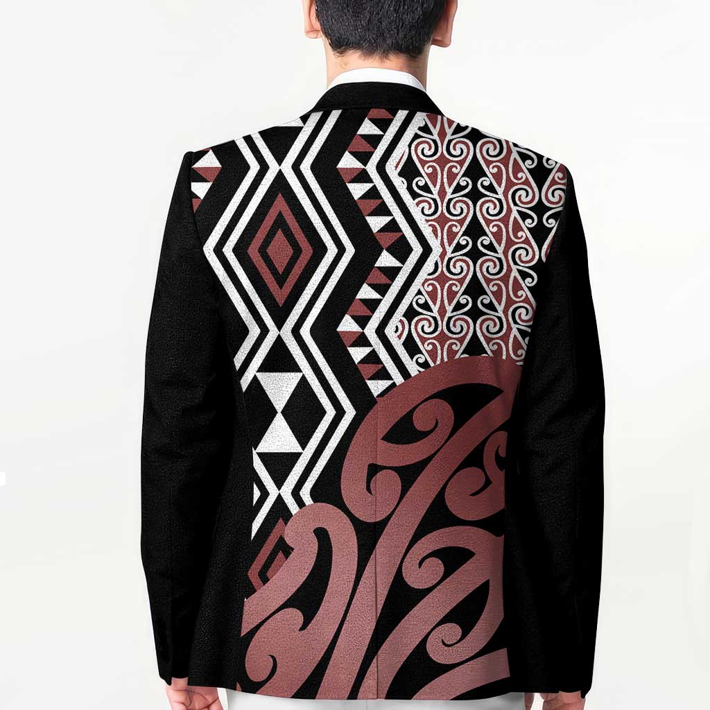 New Zealand Blazer Aotearoa Kowhaiwhai Mix Taniko Art - Aussie Hoodie
