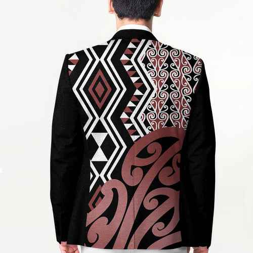 New Zealand Blazer Aotearoa Kowhaiwhai Mix Taniko Art - Aussie Hoodie