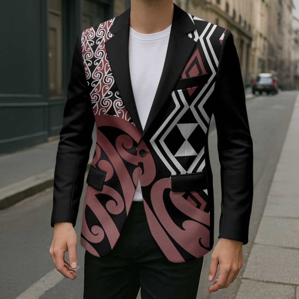 New Zealand Blazer Aotearoa Kowhaiwhai Mix Taniko Art - Aussie Hoodie
