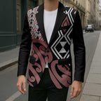 New Zealand Blazer Aotearoa Kowhaiwhai Mix Taniko Art - Aussie Hoodie