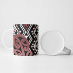 New Zealand Ceramic Mug Aotearoa Kowhaiwhai Mix Taniko Art - Aussie Hoodie