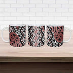 New Zealand Ceramic Mug Aotearoa Kowhaiwhai Mix Taniko Art - Aussie Hoodie
