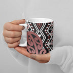 New Zealand Ceramic Mug Aotearoa Kowhaiwhai Mix Taniko Art - Aussie Hoodie