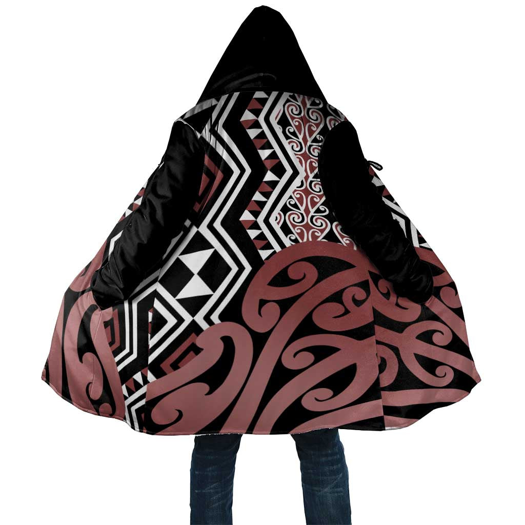 New Zealand Cloak Aotearoa Kowhaiwhai Mix Taniko Art - Aussie Hoodie
