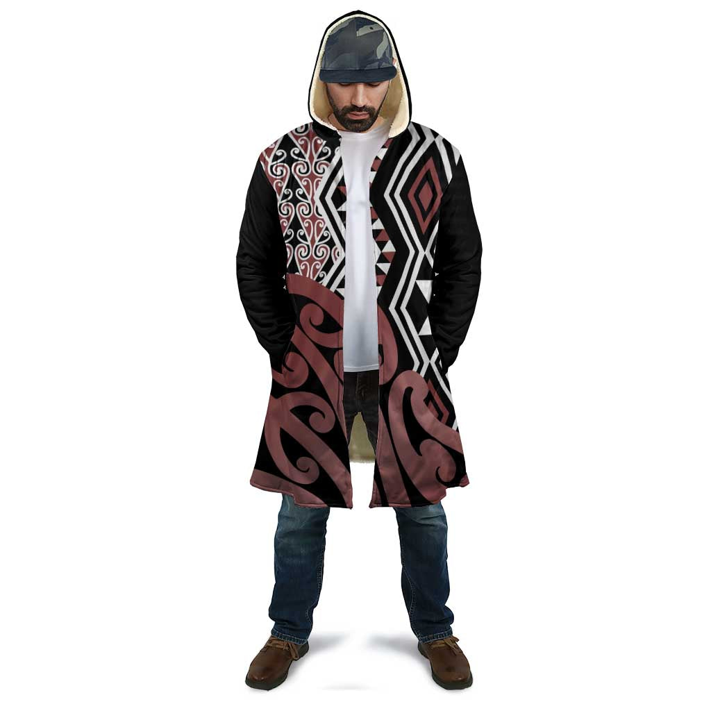 New Zealand Cloak Aotearoa Kowhaiwhai Mix Taniko Art - Aussie Hoodie