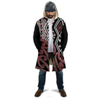 New Zealand Cloak Aotearoa Kowhaiwhai Mix Taniko Art - Aussie Hoodie
