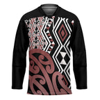 New Zealand Hockey Jersey Aotearoa Kowhaiwhai Mix Taniko Art - Aussie Hoodie