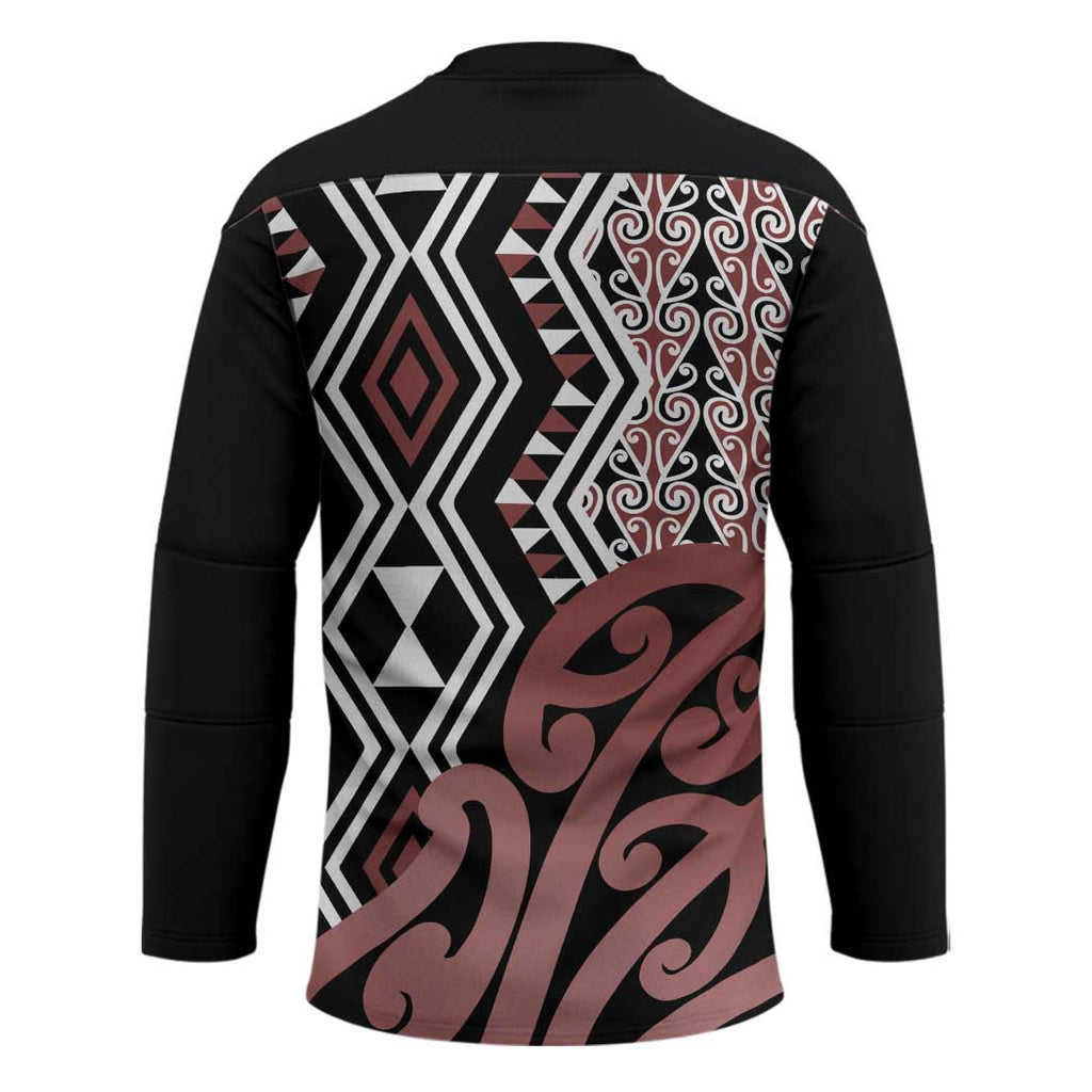 New Zealand Hockey Jersey Aotearoa Kowhaiwhai Mix Taniko Art - Aussie Hoodie