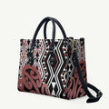 New Zealand Leather Bag Aotearoa Kowhaiwhai Mix Taniko Art - Aussie Hoodie