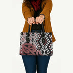 New Zealand Leather Bag Aotearoa Kowhaiwhai Mix Taniko Art - Aussie Hoodie