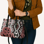 New Zealand Leather Bag Aotearoa Kowhaiwhai Mix Taniko Art - Aussie Hoodie