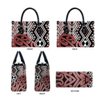 New Zealand Leather Bag Aotearoa Kowhaiwhai Mix Taniko Art - Aussie Hoodie