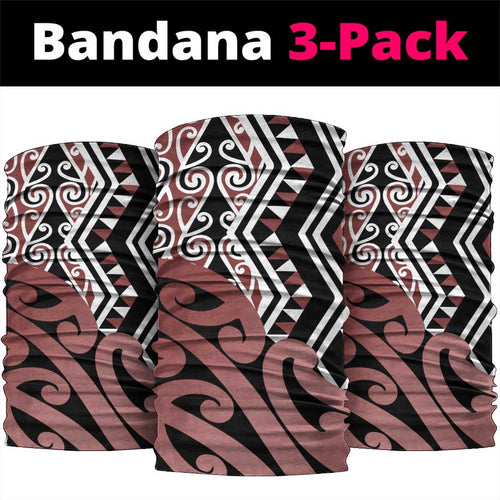 New Zealand Neck Gaiter Aotearoa Kowhaiwhai Mix Taniko Art - Aussie Hoodie
