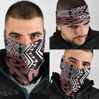 New Zealand Neck Gaiter Aotearoa Kowhaiwhai Mix Taniko Art - Aussie Hoodie