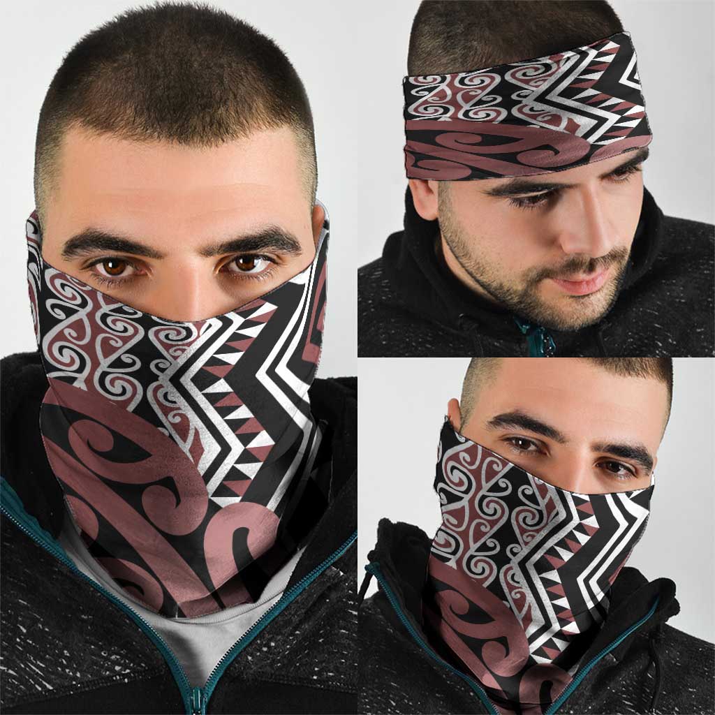 New Zealand Neck Gaiter Aotearoa Kowhaiwhai Mix Taniko Art - Aussie Hoodie