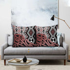 New Zealand Pillow Cover Aotearoa Kowhaiwhai Mix Taniko Art - Aussie Hoodie