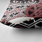 New Zealand Pillow Cover Aotearoa Kowhaiwhai Mix Taniko Art - Aussie Hoodie