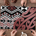 New Zealand Puzzle Aotearoa Kowhaiwhai Mix Taniko Art - Aussie Hoodie