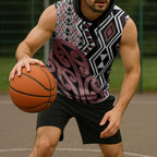 New Zealand Sleeveless Hoodie Aotearoa Kowhaiwhai Mix Taniko Art - Aussie Hoodie