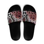 New Zealand Slide Sandals Aotearoa Kowhaiwhai Mix Taniko Art - Aussie Hoodie