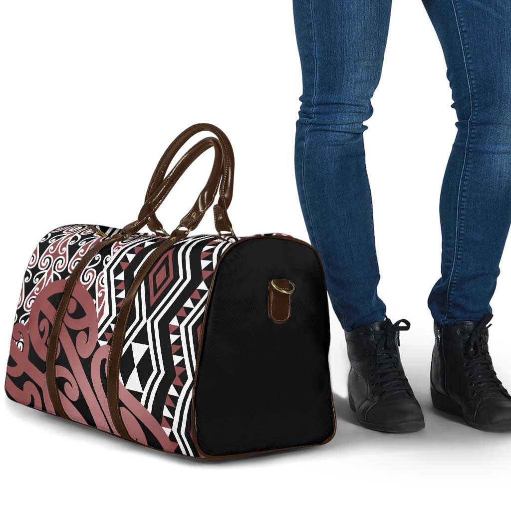 New Zealand Travel Bag Aotearoa Kowhaiwhai Mix Taniko Art - Aussie Hoodie