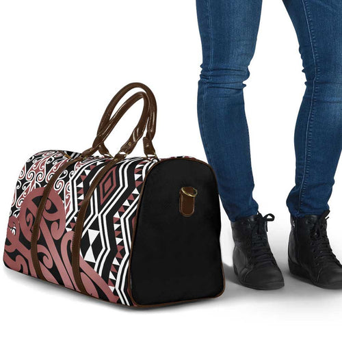 New Zealand Travel Bag Aotearoa Kowhaiwhai Mix Taniko Art - Aussie Hoodie