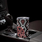 New Zealand Tumbler Cup Aotearoa Kowhaiwhai Mix Taniko Art - Brown