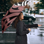 New Zealand Umbrella Aotearoa Kowhaiwhai Mix Taniko Art - Aussie Hoodie