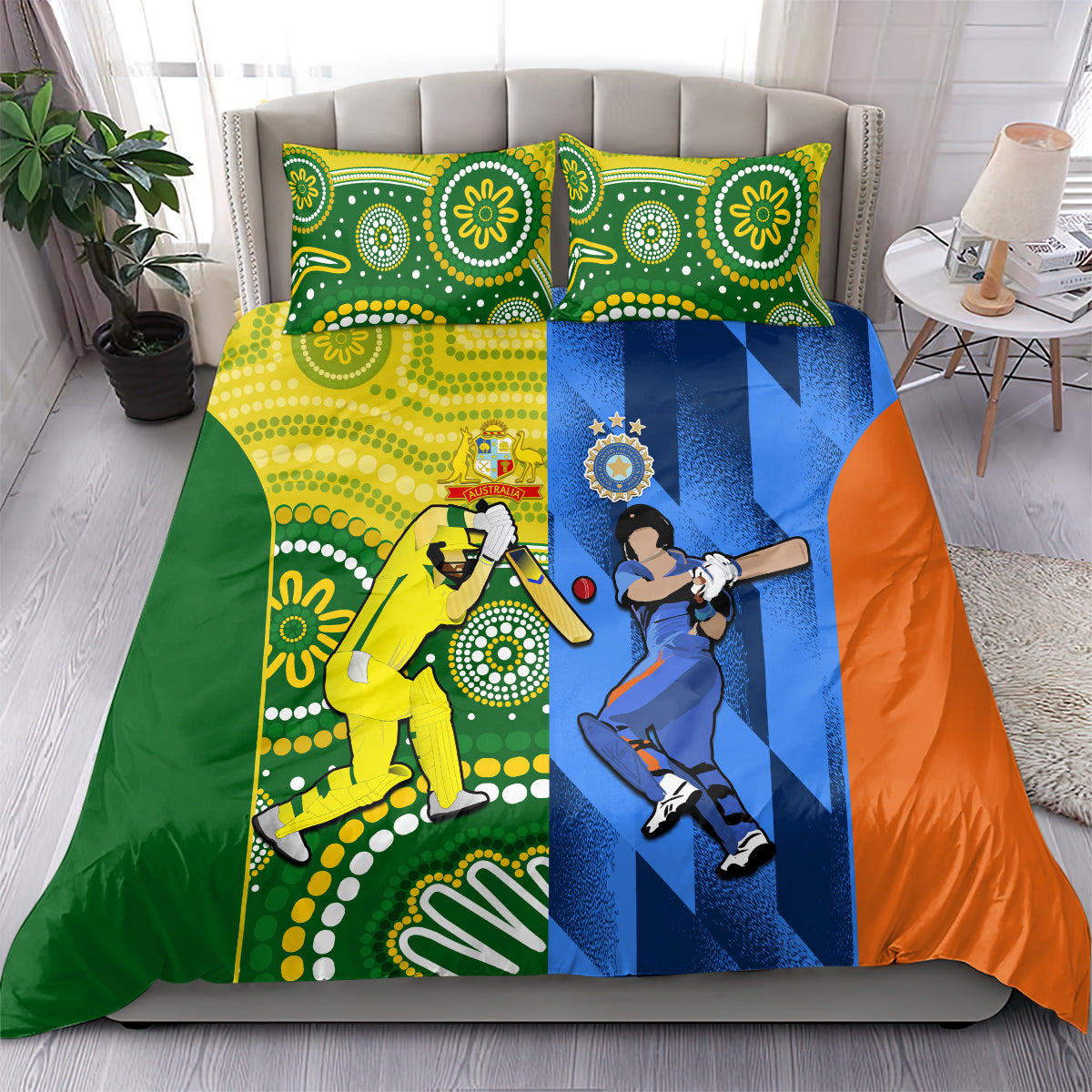 australia-and-india-cricket-bedding-set-2023-world-cup-final-together