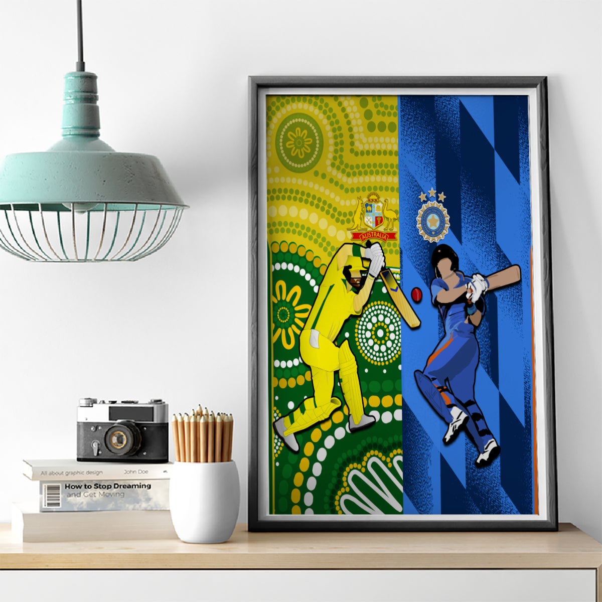 australia-and-india-cricket-canvas-wall-art-2023-world-cup-final-together