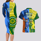 australia-and-india-cricket-couples-matching-long-sleeve-bodycon-dress-and-hawaiian-shirt-2023-world-cup-final-together