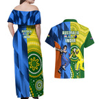 australia-and-india-cricket-couples-matching-off-shoulder-maxi-dress-and-hawaiian-shirt-2023-world-cup-final-together