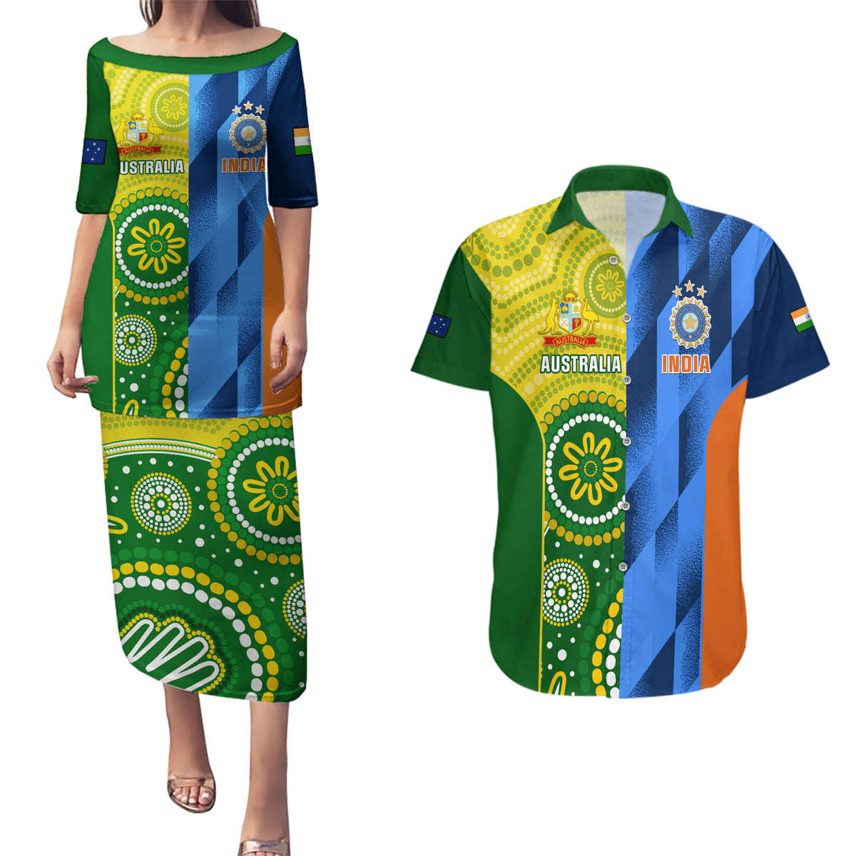 australia-and-india-cricket-couples-matching-puletasi-dress-and-hawaiian-shirt-2023-world-cup-final-together