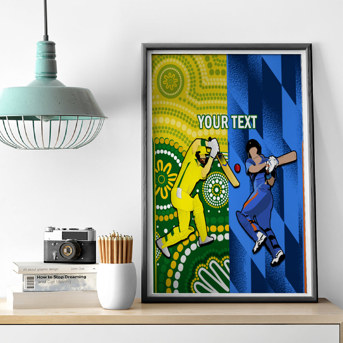 custom-australia-and-india-cricket-canvas-wall-art-2023-world-cup-final-together