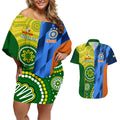 custom-australia-and-india-cricket-couples-matching-off-shoulder-short-dress-and-hawaiian-shirt-2023-world-cup-final-together