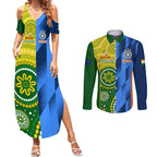 custom-australia-and-india-cricket-couples-matching-summer-maxi-dress-and-long-sleeve-button-shirt-2023-world-cup-final-together