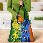 Custom Australia And India Cricket Grocery Bag World Cup Final Together