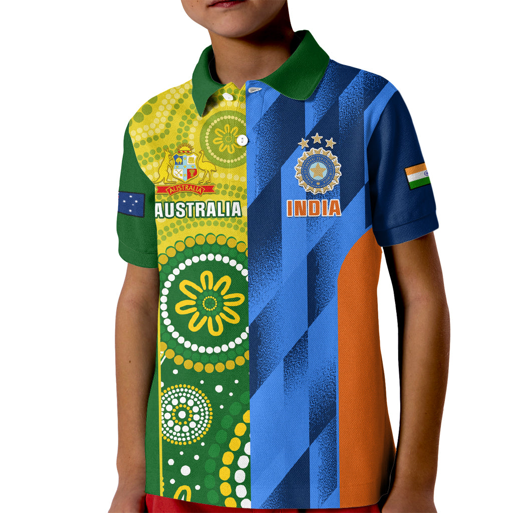 custom-australia-and-india-cricket-kid-polo-shirt-2023-world-cup-final-together