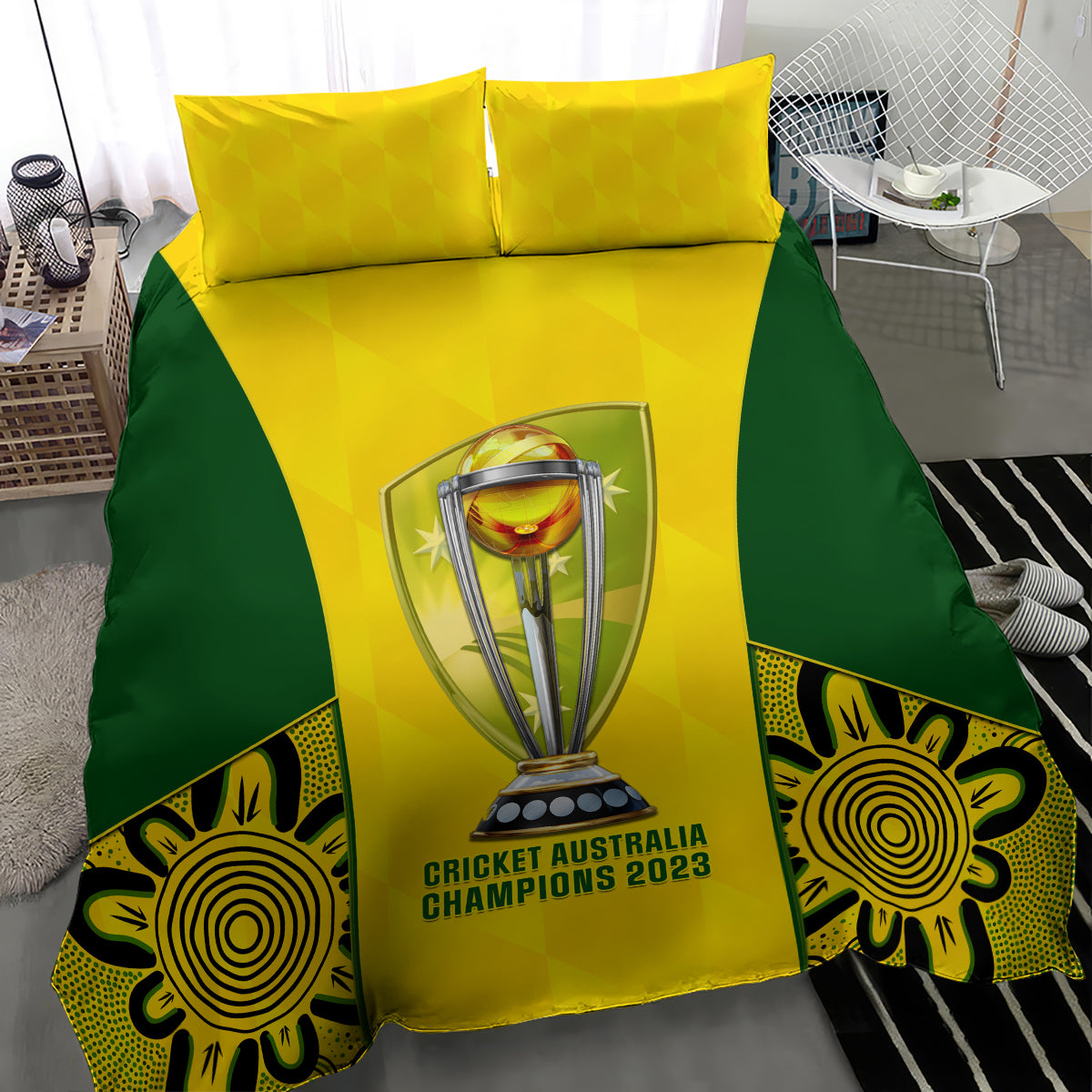 australia-cricket-bedding-set-world-cup-go-champions-2023-indigenous