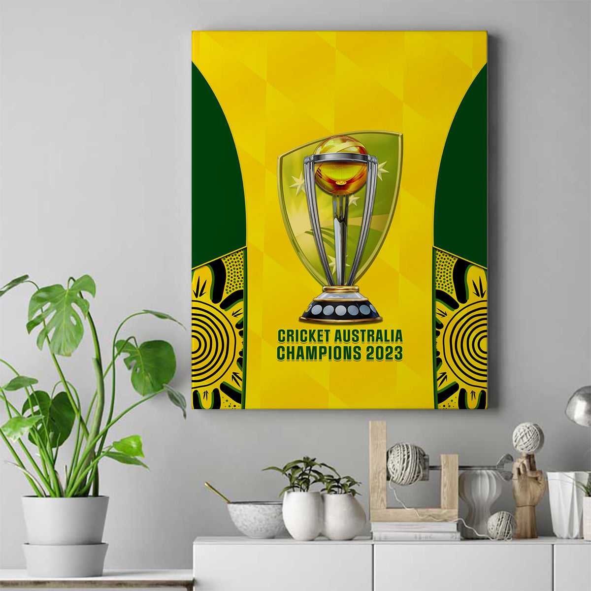 australia-cricket-canvas-wall-art-world-cup-go-champions-2023-indigenous