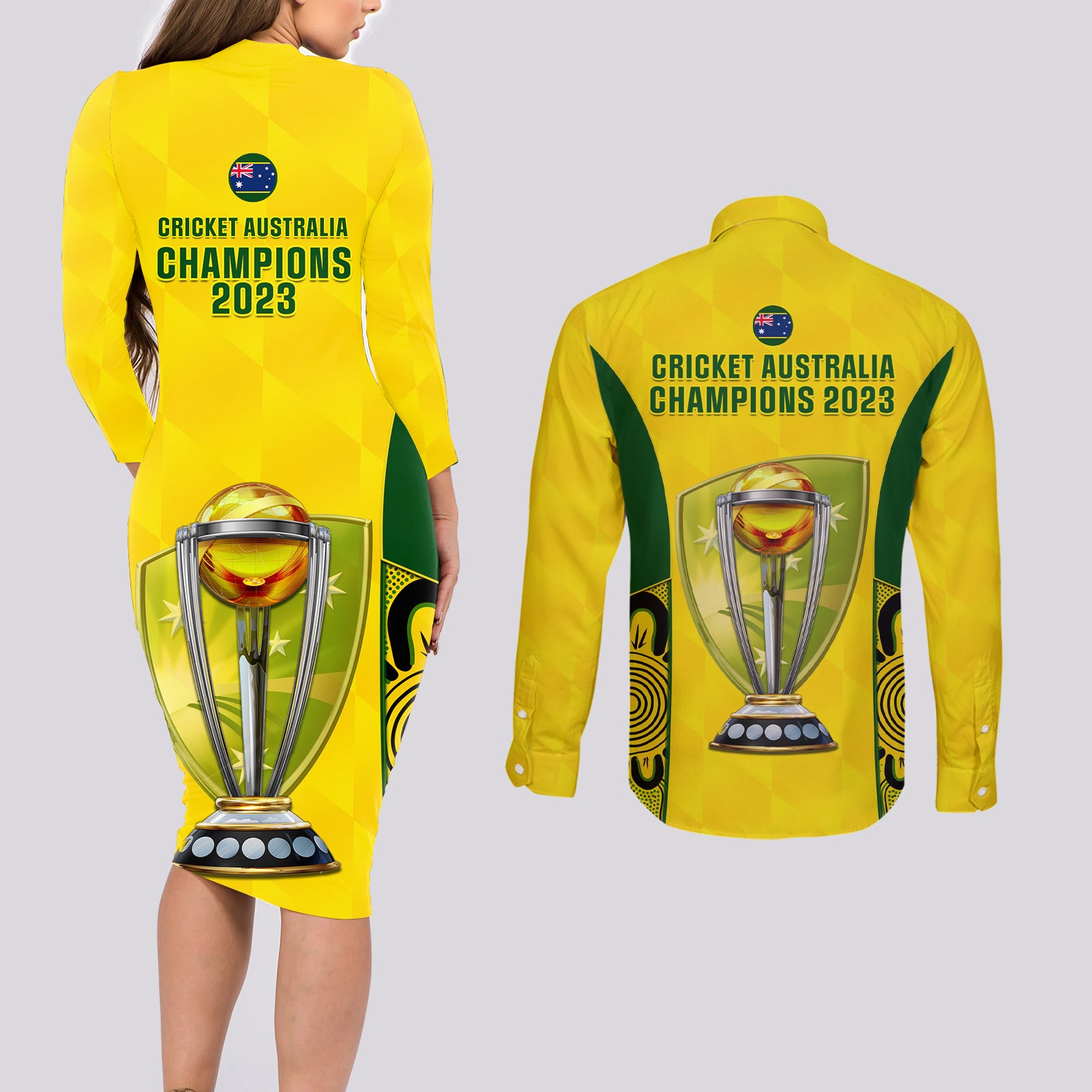 australia-cricket-couples-matching-long-sleeve-bodycon-dress-and-long-sleeve-button-shirt-world-cup-go-champions-2023-indigenous