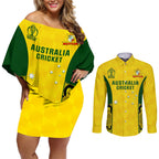 australia-cricket-couples-matching-off-shoulder-short-dress-and-long-sleeve-button-shirt-world-cup-go-champions-2023-indigenous