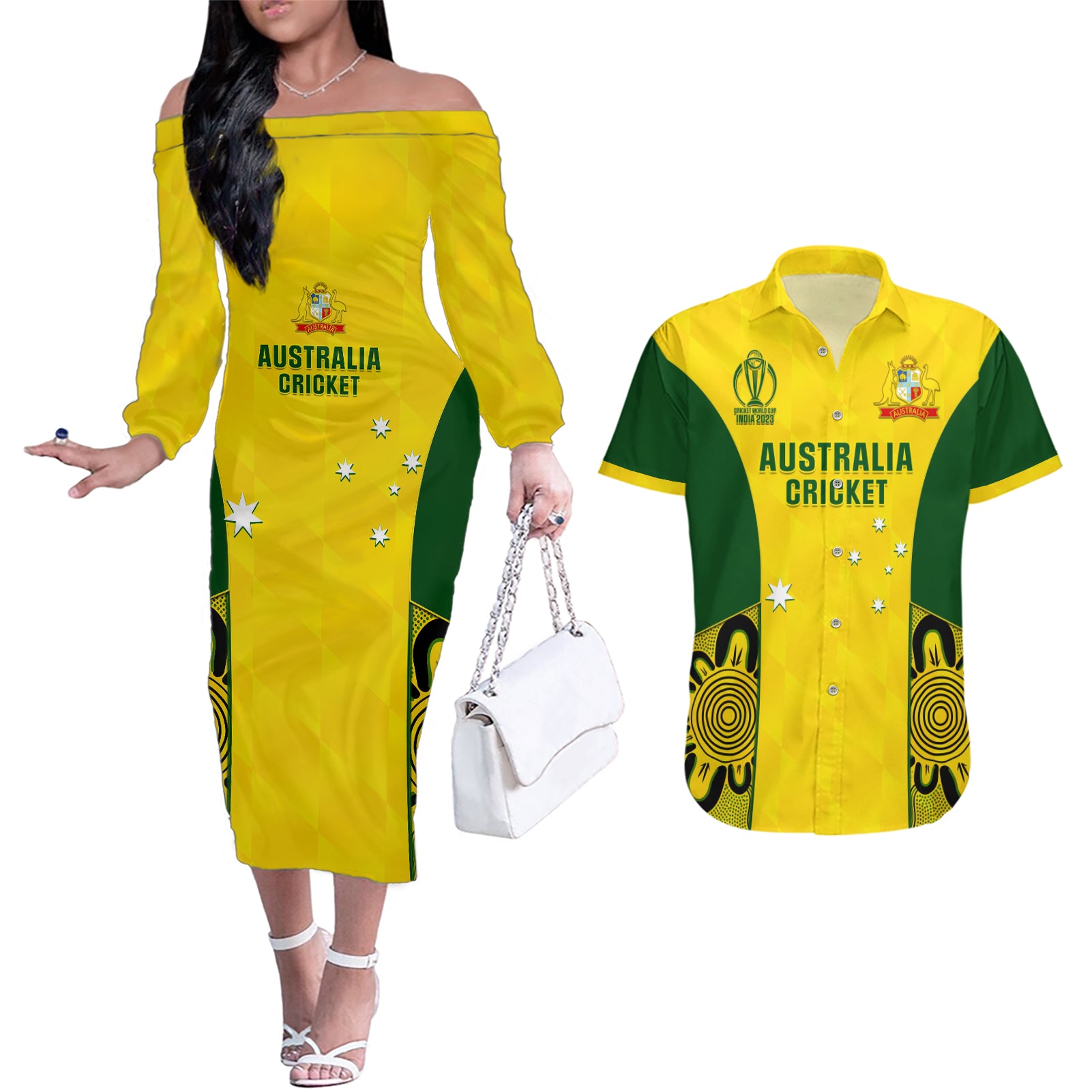 australia-cricket-couples-matching-off-the-shoulder-long-sleeve-dress-and-hawaiian-shirt-world-cup-go-champions-2023-indigenous