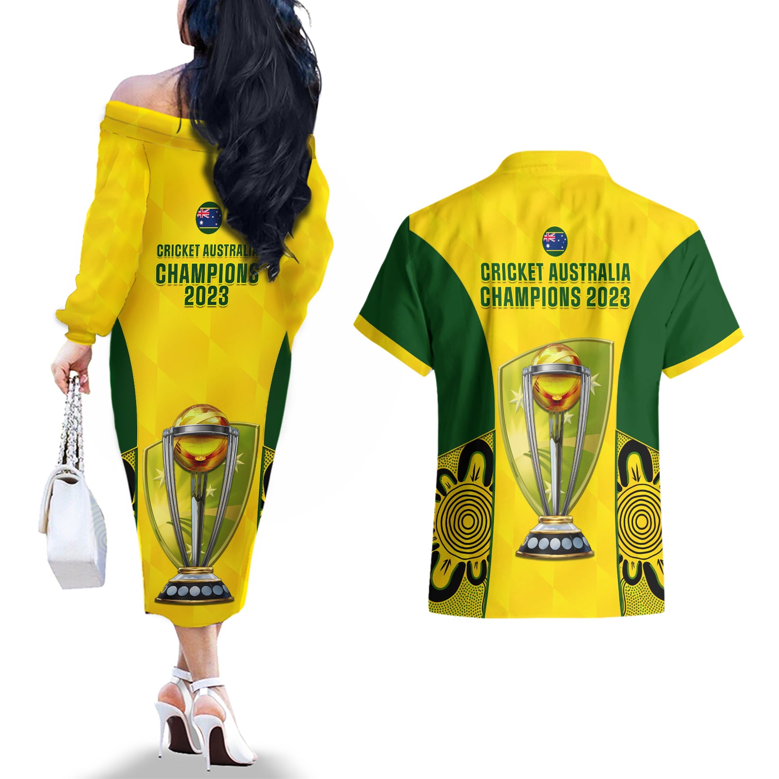 australia-cricket-couples-matching-off-the-shoulder-long-sleeve-dress-and-hawaiian-shirt-world-cup-go-champions-2023-indigenous