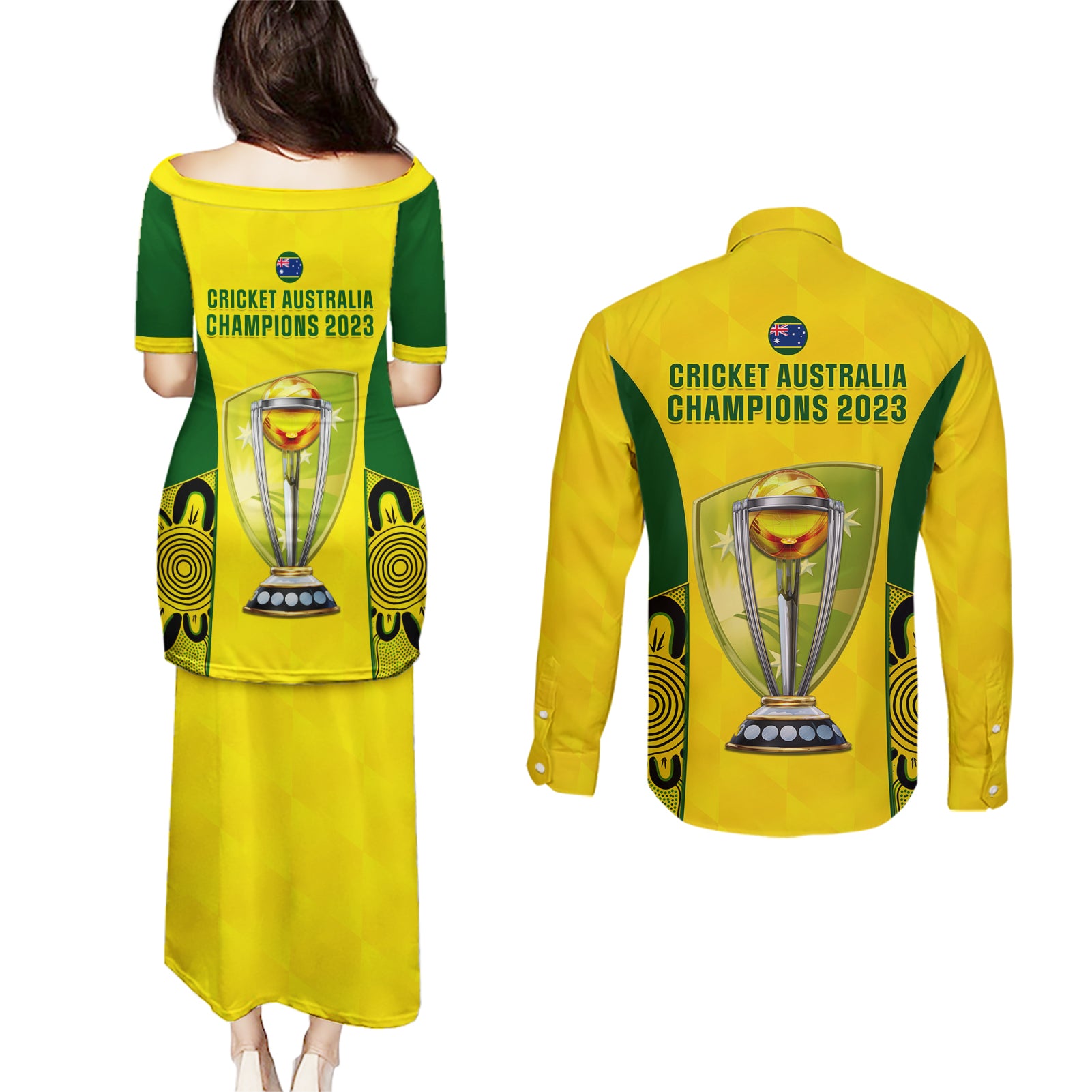 australia-cricket-couples-matching-puletasi-dress-and-long-sleeve-button-shirt-world-cup-go-champions-2023-indigenous