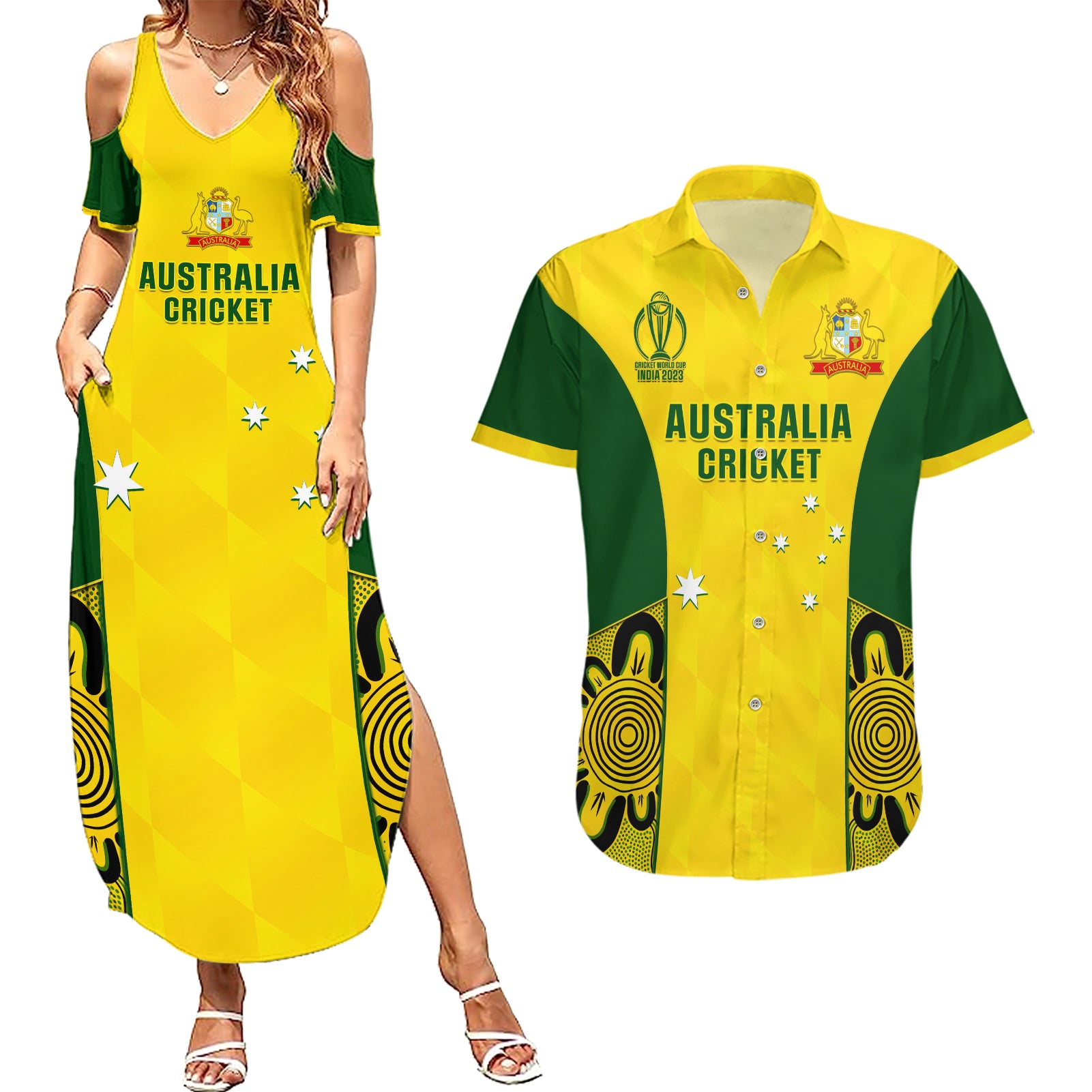 australia-cricket-couples-matching-summer-maxi-dress-and-hawaiian-shirt-world-cup-go-champions-2023-indigenous